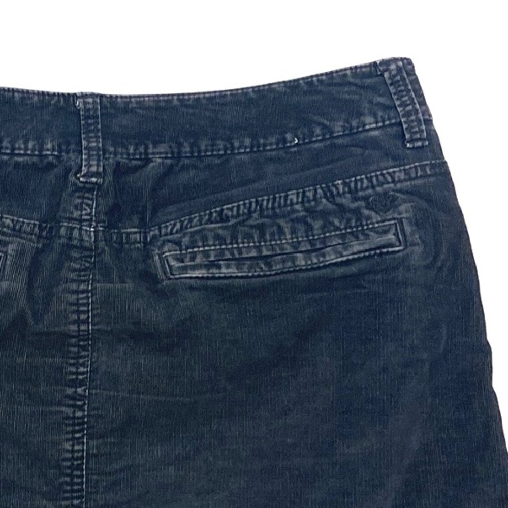 American Eagle Outfitters Women's Black Light Corduroy Stretch Mini Skirt Sz 8 - Picture 5 of 9